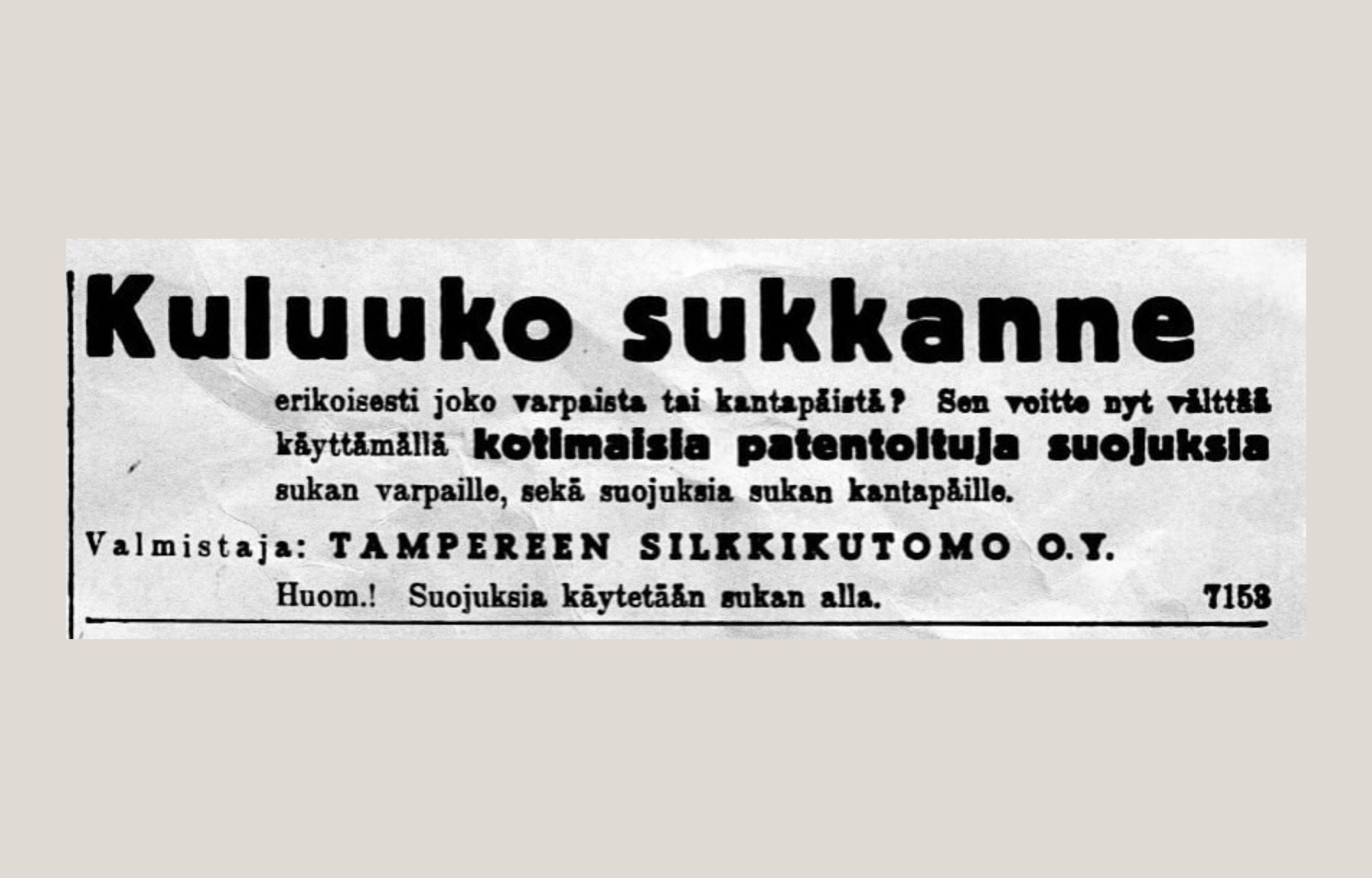 Niin kuluvat sukat ja vuodet