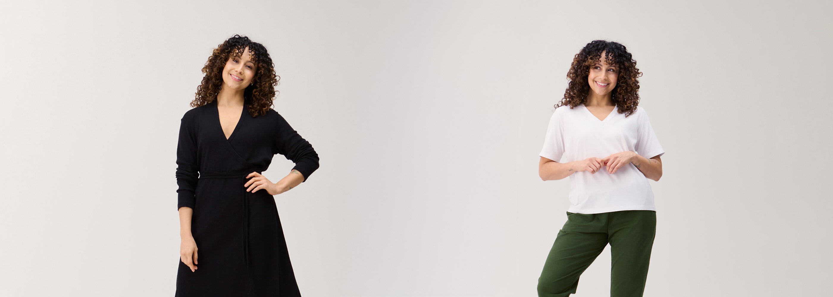 Kotimaiset, luonnonkuiduista valmistetut naisten vaatteet