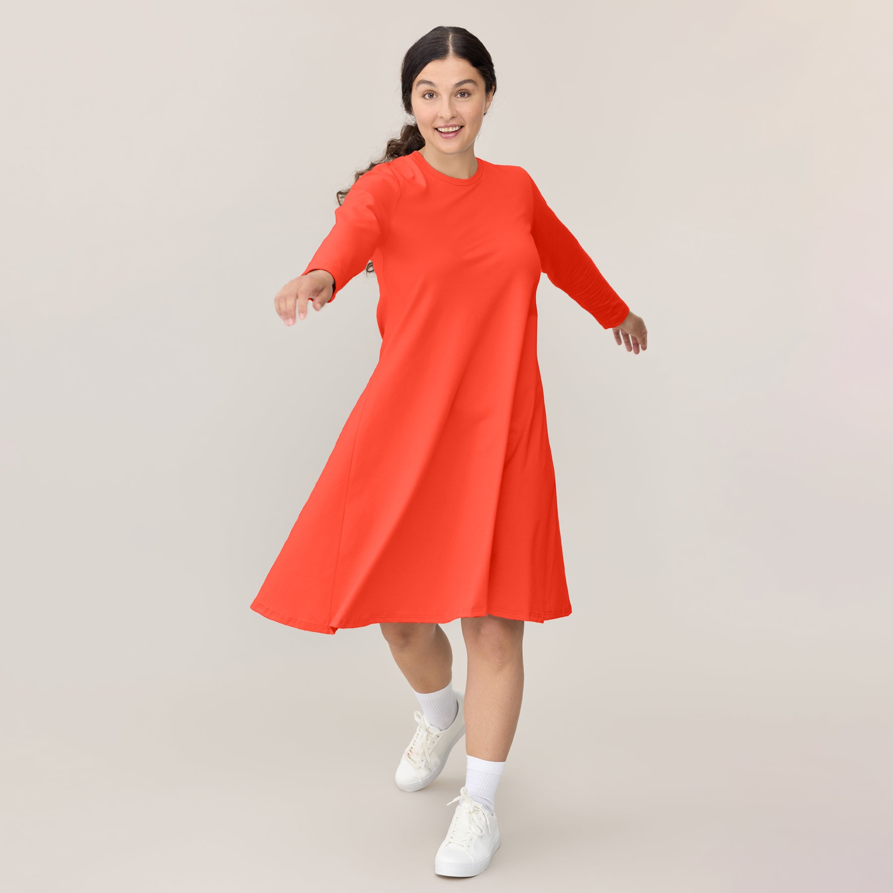 Tomaatinpunainen Kellomekko.