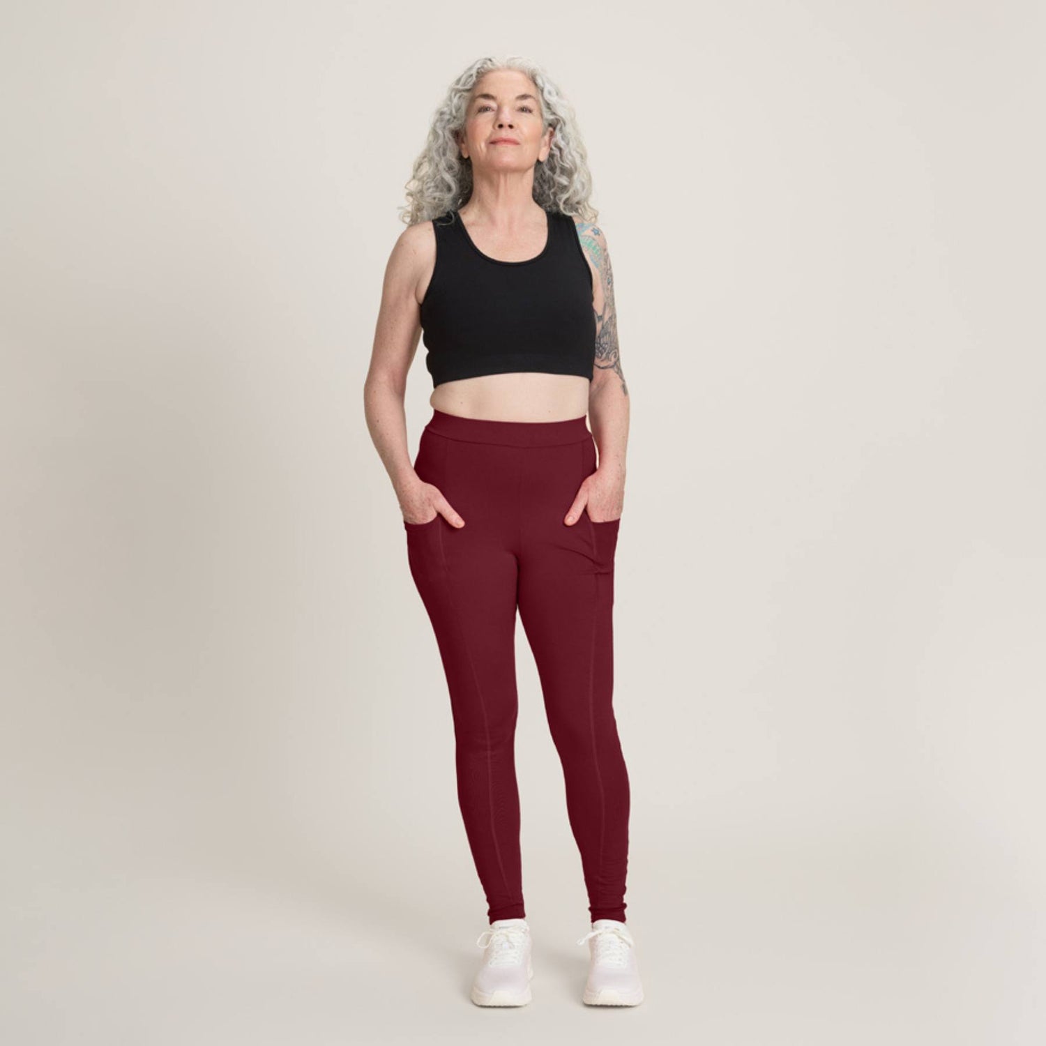 LEMPI treenileggingsit, viininpunainen