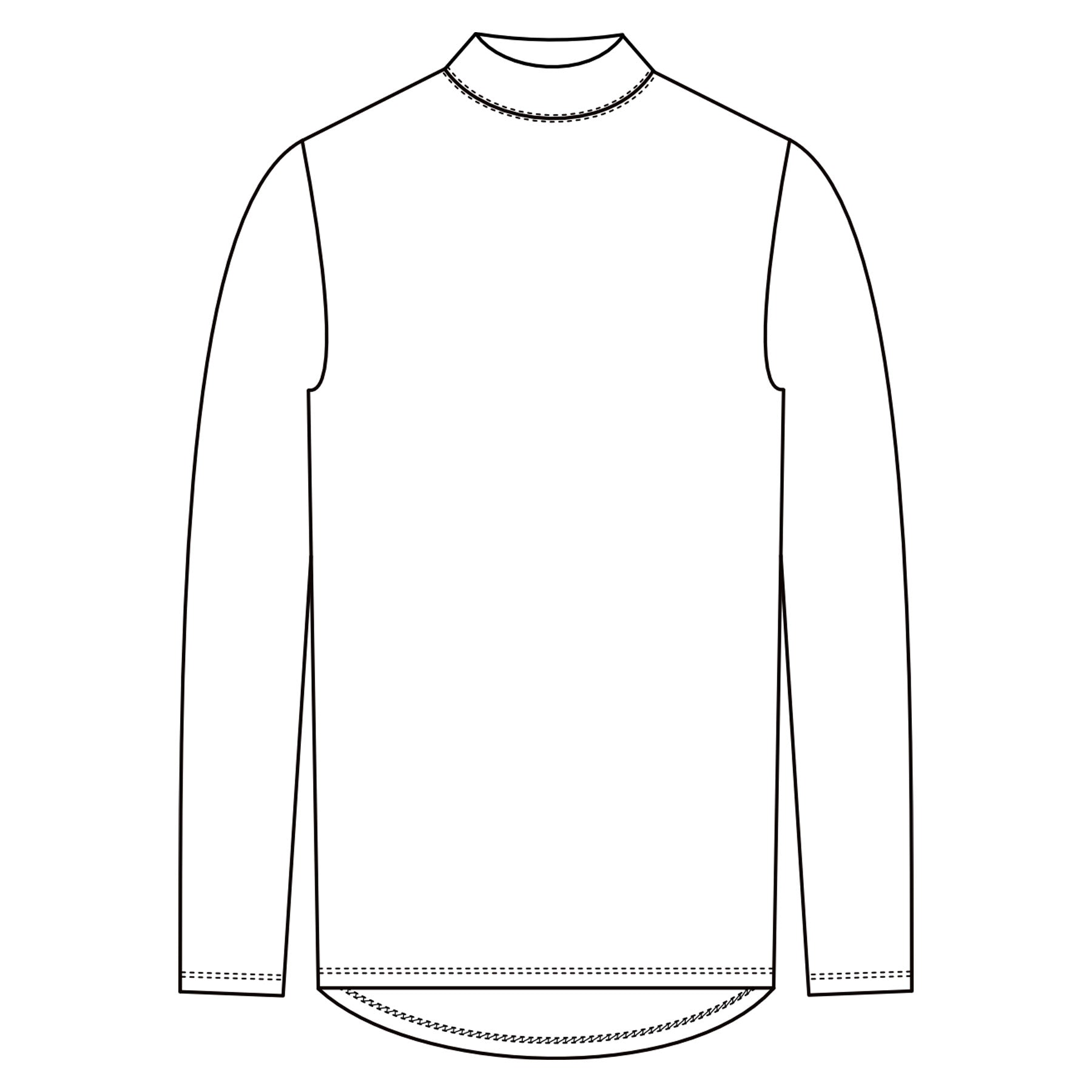 Miesten Timmi pitkähihaisen paidan piirroskuva, josta näkee millainen tuote on.