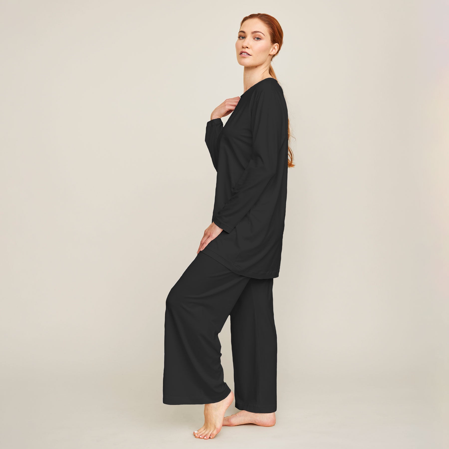 Naisten pyjamapaita, bambu