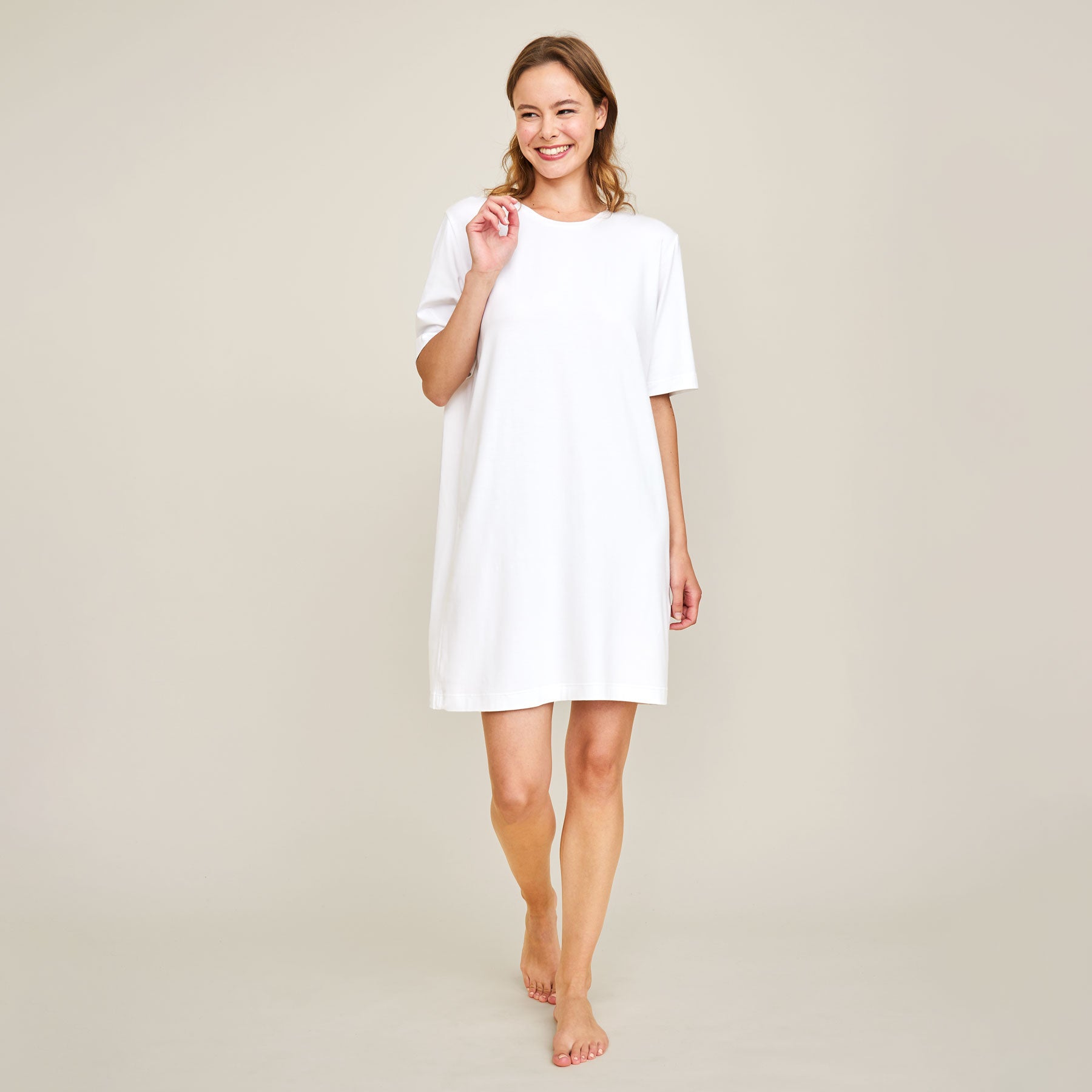 Pyjamatunika, valkoinen.