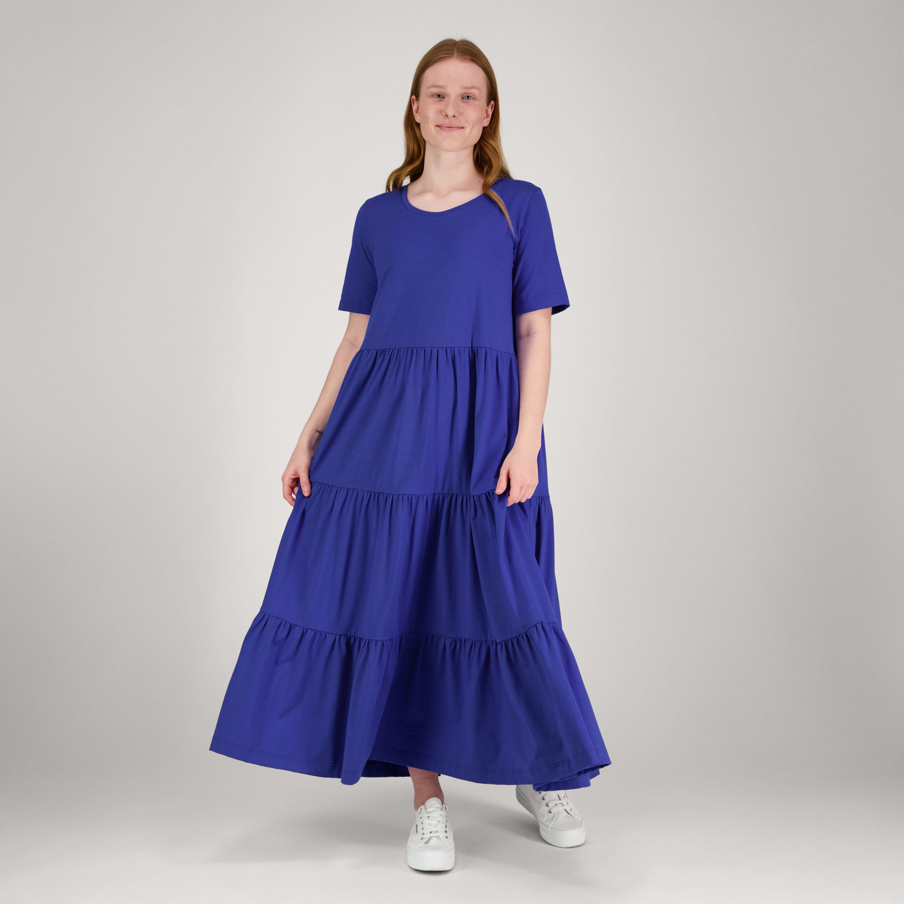 FRILLA lyhythihainen maksimekko